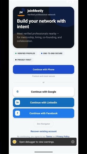 Meet professionals nearby, chat, connect & join real-world events.