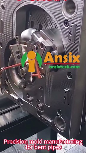 Precision mold manufacturing for bent pipes #ansix #factoryproducts