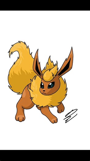 Rysuję Flareona #pokemon #flareon #art #artprocess #drawing #speedpaint