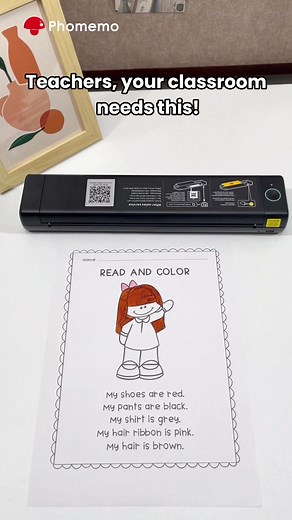 Phomemo M08F Portable Printer: Inkless Printing for Students