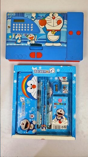 ultimate doraemon stationery collection - pencil box, stationery kit #schoolsupplies #stationery
