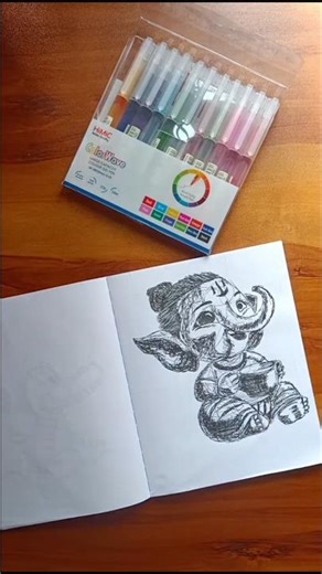 Quick simple and easy drawing of lord Ganesha | How to draw ganpati bappa step by step