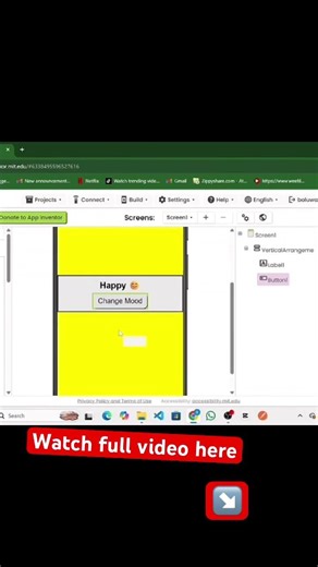 How To Create Mood App Using MIT App Inventor 👾#shorts #viralshorts #programming