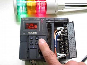 KEYENCE KV-B16TA PLC transistor output unit 動作確認