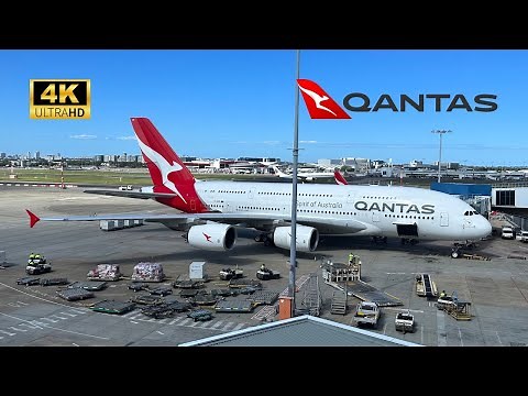 QANTAS A380 QF1 Economy Class - Sydney to London via Singapore (Feb 2023) (4K)