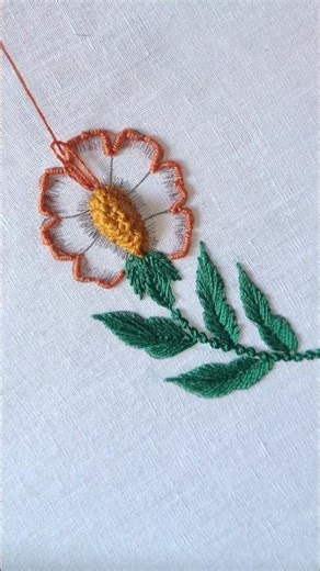 Most Beautiful Flower Design #embroidery #art #music #trending