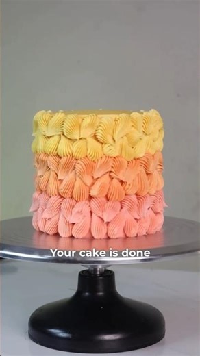 This is how you can make a shell effect on you next cake design