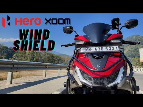 Hero Xoom 125 Wind Shield Install করলাম — এটা হলো Universal type Wind Shield