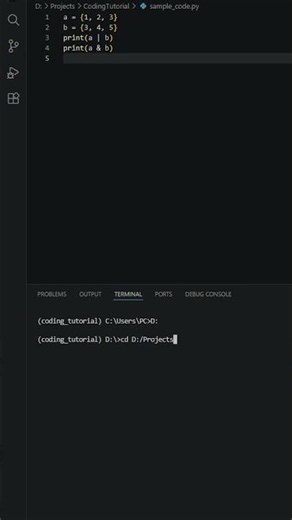 Python Sets Explained Fast #shorts