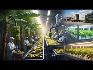 The Industrial Life of Bananas: Cultivation, Harvest, and Processing of Millions of Fruit