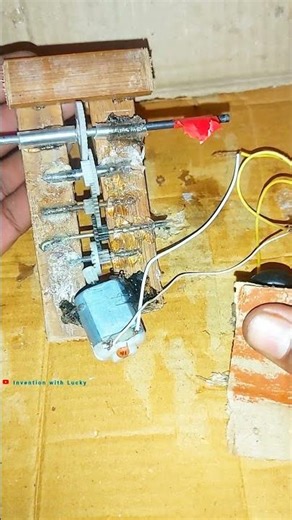 | how to make dc motor gearbox for rc thar | DC MOTOR #experiment #shortvideo