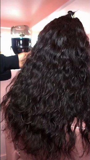 Loose Wave Extensions in Their Natural State #hairextensions #shorts