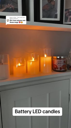 Battery LED Candles - Remote Control Flickering Candles for Autumn Vibes