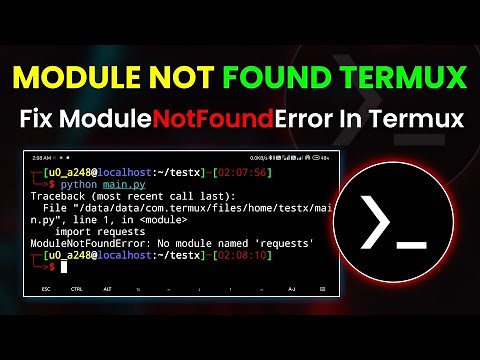 How To Fix ModuleNotFoundError Python In termux | By Technolex