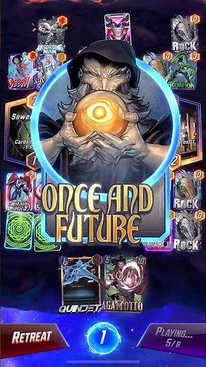 Merlin 🔮✨ – Master of Endless Incantations (VFX + SFX) | Marvel Snap #shorts #marvelsnap #merlin