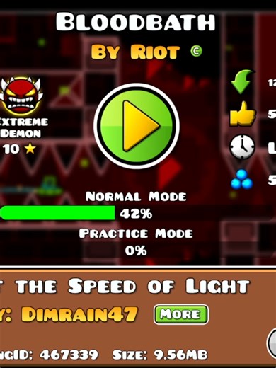 Bloodbath Level in Geometry Dash