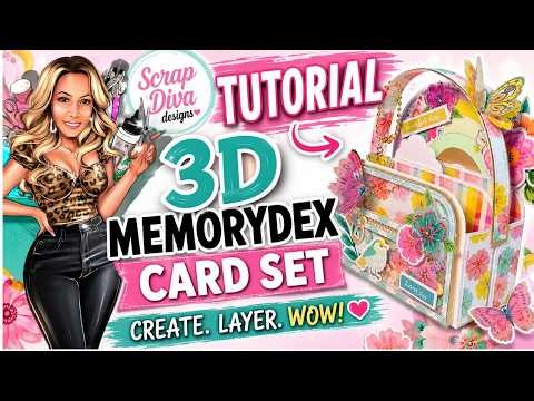 Scrap Diva Designs 3D Memoryex Card Set Tutorial