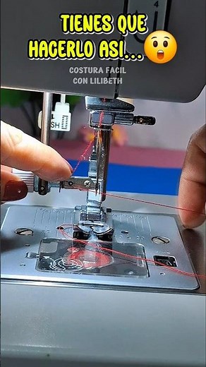 colocar correctamente la aguja en tú maquina de coser😲 #trucosdecostura #coser #tips #tendencia #sew