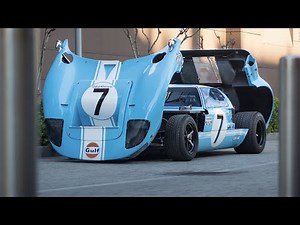 Ford GT40 start up, sound and driving in Milan!