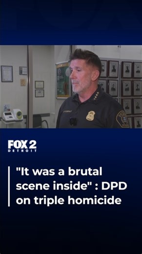 First Assistant Chief Charles Fitzgerald shared that all three victims have been identified in the Detroit triple murder discovered Wednesday afternoon. Officers arrived at the scene, responding to a missing persons case. The missing man has now been confirmed as one of the murder victims. DPD also has a description of their suspect. They ask that anyone with information contact Crime Stoppers immediately. You can find the full video of the press conference on the FOX2 Detroit YouTube. | FOX 2 D