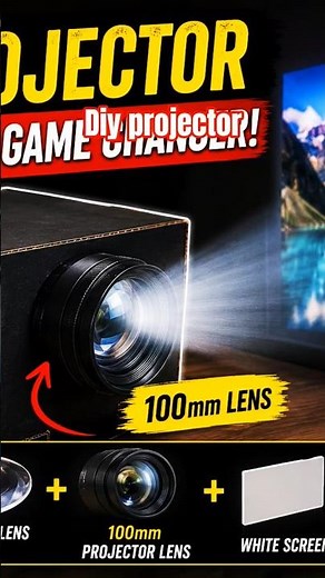 I Built a DIY Projector Using a 100mm Lens!