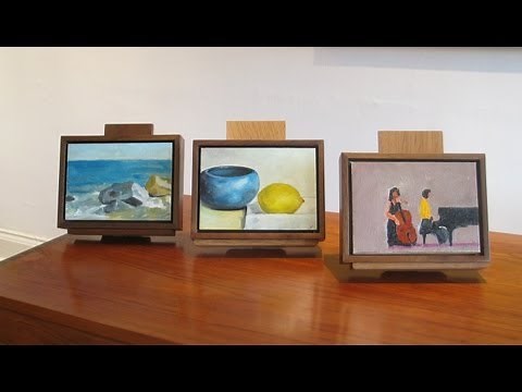 Art Lesson #5 - Mounting Paintings, Painted on Canvas board or Panel