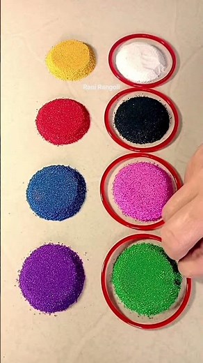 Simple Rangoli | Satisfying Rangoli | Easy Rangoli Tips | ASMR #rangoli #satisfying #asmr