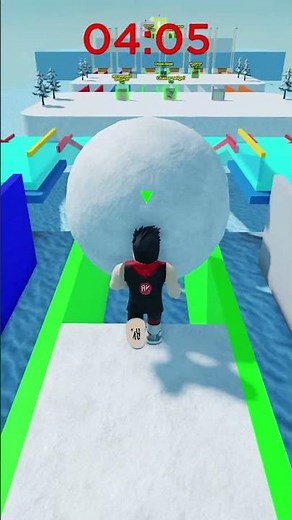 Snow Race ⛄😊 *CHEAT* #shorts #roblox #asmr