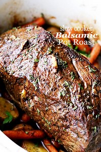 Slow Cooker Balsamic Pot Roast - A Hearty, Nourishing, Elegant Meal!