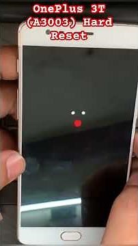 OnePlus 3T (A3003) Hard Reset orPattern Unlock Easy Trick With Keys solution #mobilerepairing