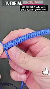 Micro pulsera paracord, nudo serpiente muy fácil de hacer #diy #macrame #paracord