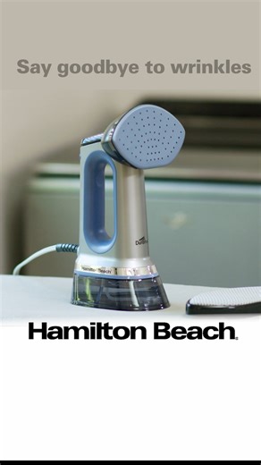 Make your day smoother with a garment steamer. Go wrinkle-free with the handheld versatility of a Durathon® 3-in-1 Steamer/Iron. https://bit.ly/3JSAD2U | Hamilton Beach