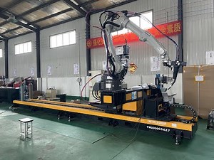 7-How to set the effective stroke of the Panasonic welding robot G1 travel axis?