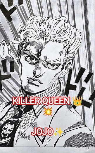 LETS DRAW ✍️ KIRA💀 THIS TIME #shorts #shortsviral #shortsfeed #jojobizzare