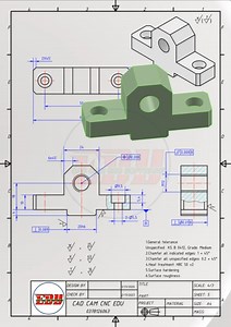 Read drawing #cnc #machine #machining #catia #drawing #catia #SolidWorks | Cadcamcncedu