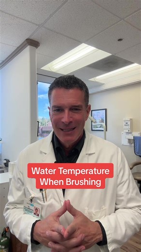 #stitch with @Brady Michael Libby Temperature doesn’t affect how clean your teeth get, but brushing thoroughly with proper technique and good toothpaste does. #dentistexplains #brushingteeth #teethbrushing