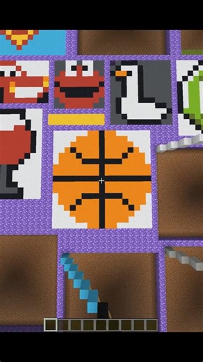 Satisfying Minecraft Pixel Art 🎨 Sand Art of Ball #shorts #gaming #minecraft