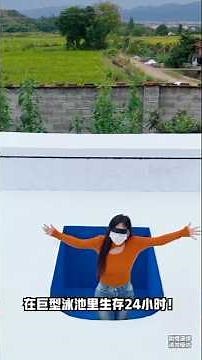 24 Hours in the World’s Weirdest Pool! 🥶💀 My Luck Totally Betrayed Me!”#shorts