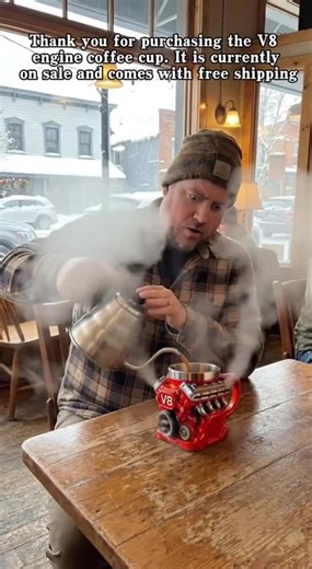 🚗💨 Fuel your mornings with style! This V8 engine-inspired mug is built tough—dent-resistant, scratch-resistant, and perfect for coffee, tea, or hot chocolate. With a comfortable grip and cool design, it’s the perfect gift for car enthusiasts and anyone who loves unique, durable gear! 🎁🔥