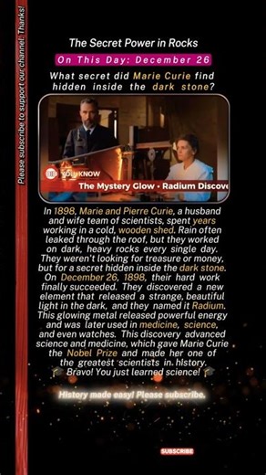 She Discovered Something That Glowed in the Dark | Marie Curie’s Radium Discovery