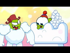 Snow Fight ☃️ Om Nom Stories 🟢 Cartoons for Kids