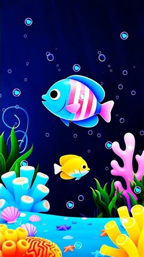 Magical The Underwater World for kids 🐠 Baby Lullaby and Calming Undersea Animation 🐟
