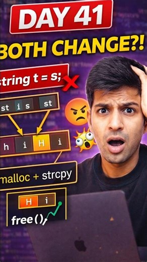 Day 41 of CS50: Why do BOTH variables change?! 🤯 #shorts #youtubeshorts