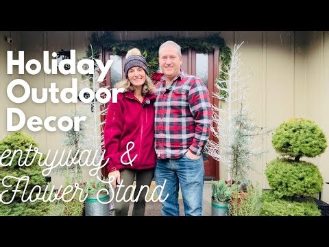 Transforming Our Front Courtyard for Christmas! Easy + Affordable Holiday Ideas
