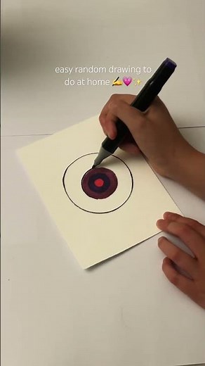 super easy random drawing to do at home ✨💗✍️