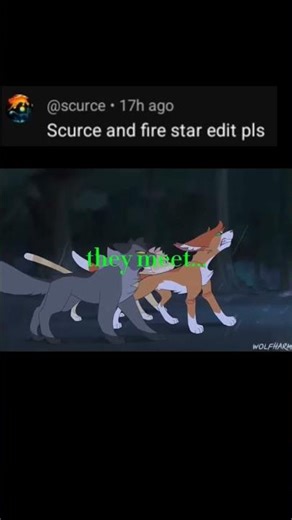 scourge vs firestar edit recommended #warriorcats #cats #warriors