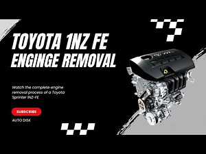 Toyota Sprinter 1NZ-FE Engine Removal | Full Time Lapse | Step-by-Step Workshop Process