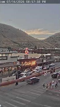 SeeJH.ai: Sunset at #JacksonHole Cache Street - Jul 16, 2026 #Timelapse