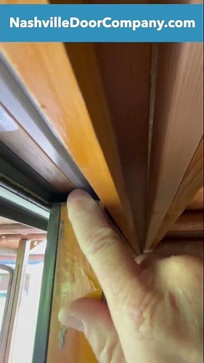 How to fix a sliding wood patio door