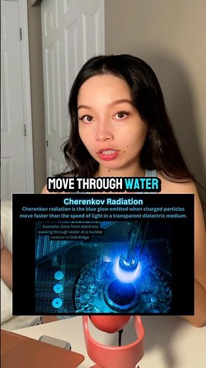 BLUE GLOW in reactors? Cherenkov radiation particles faster than light in water #nuclear #fission